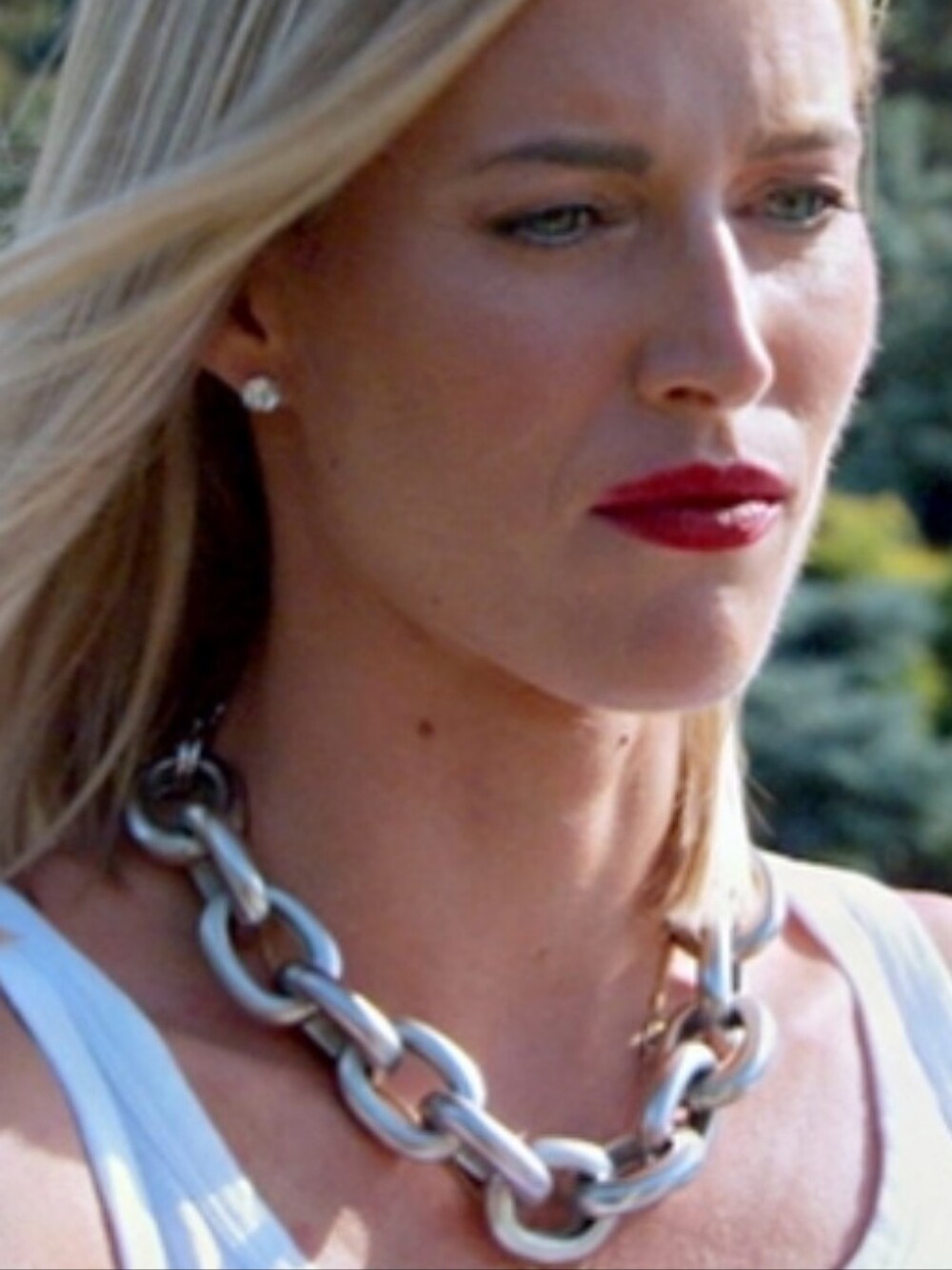 Real House Wives Of NY Approved Kenneth Jay Lane Chunky Chain Link Necklace